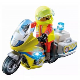 Rescue Motorcycle with Flashing Lights (PM-71205)