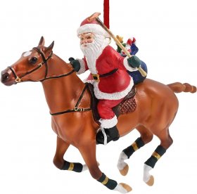 *Polo Playing Santa Ornament (breyer-700689)