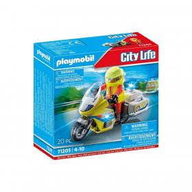 Rescue Motorcycle with Flashing Lights (PM-71205)