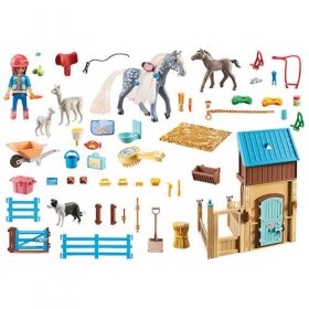 Horse Stall with Amelia and Whisper (PM-71353)