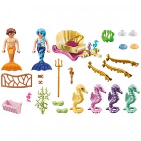 Mermaid Seahorse Carriage (PM-71500)