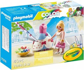 PLAYMOBIL Color with Crayola: Fashion Dress Designer (PM-71374)